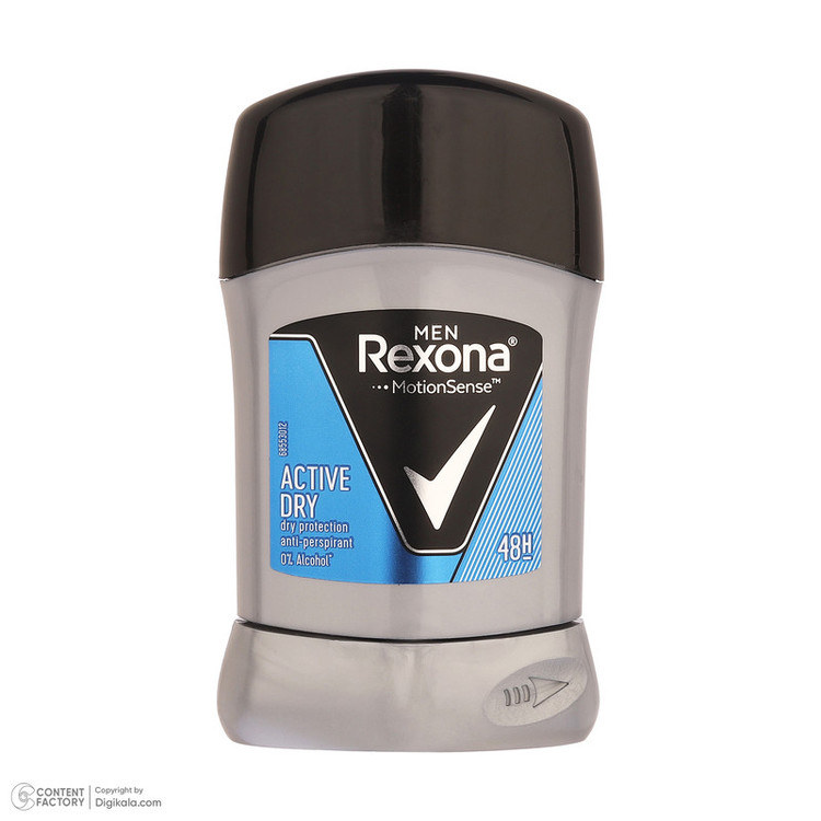 استیک ضد تعریق مردانه رکسونا مدل Active Dry با رایحه خنک وزن 40 گرم