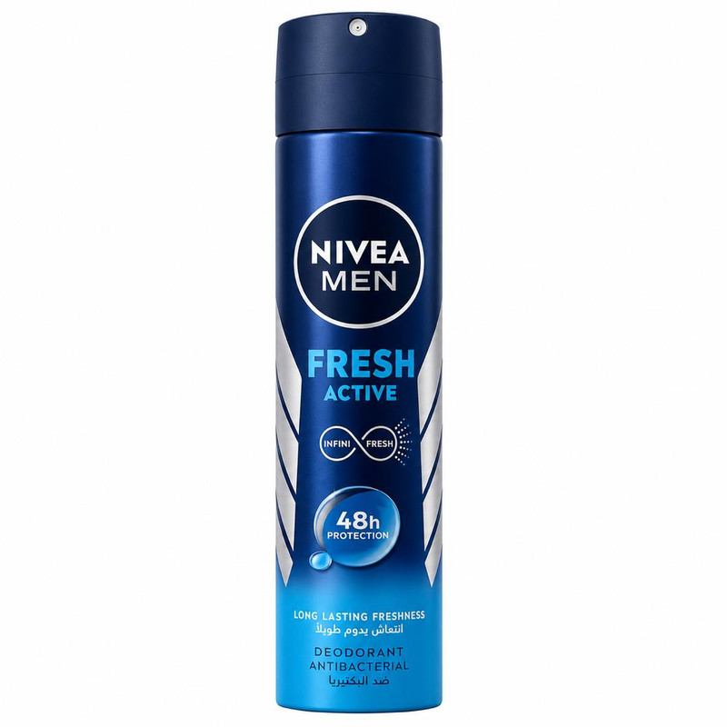 اسپری ضدتعریق مردانه نیوآ مدل 48H Fresh Active حجم 200 میلیلیتر