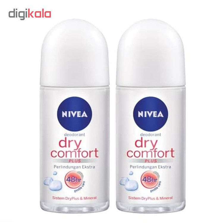 رول ضد تعریق زنانه نیوآ مدل Dry Comfort حجم 50 میلی لیتر بسته 2 عددی