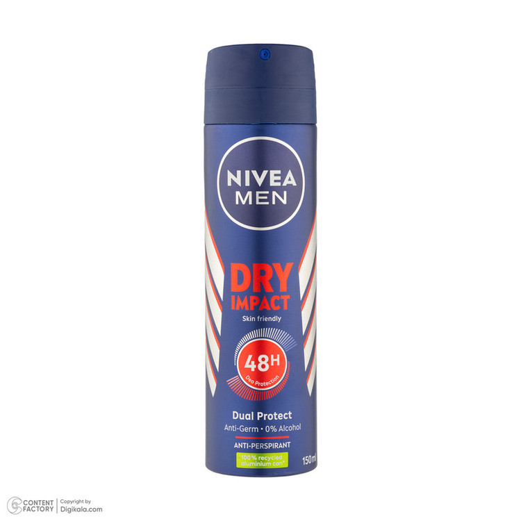 اسپری ضد تعریق مردانه نیوآ مدل Dry impact حجم 150 میلی لیتر