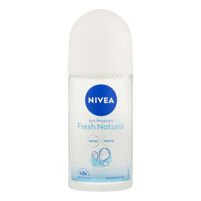 رول ضد تعریق زنانه و مردانه نیوآ مدل fresh natural با رایحه ملایم حجم 50 میلی‌لیتر