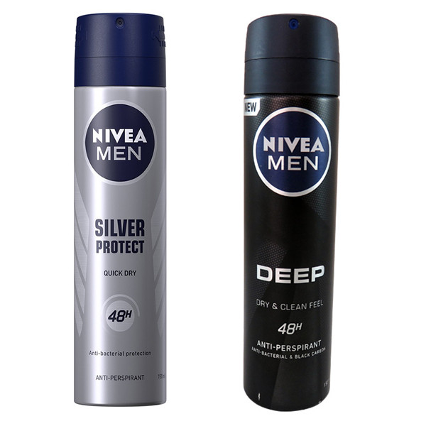 اسپری ضد تعریق نیوا مدل SILVERR حجم 150 میلی لیتر به همراه اسپری ضد تعریق مردانه نیوا مدل DEEpp حجم 150 میلی لیتر