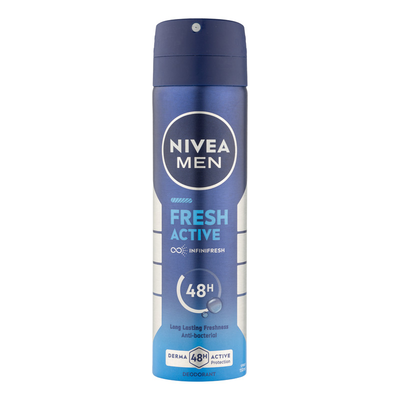 اسپری دئودورانت مردانه نیوآ مدل Fresh active حجم 150 میلی‌لیتر