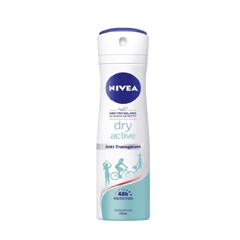 اسپری ضد تعریق بدن زنانه نیوآ مدل dry active حجم 150 میلی لیتر