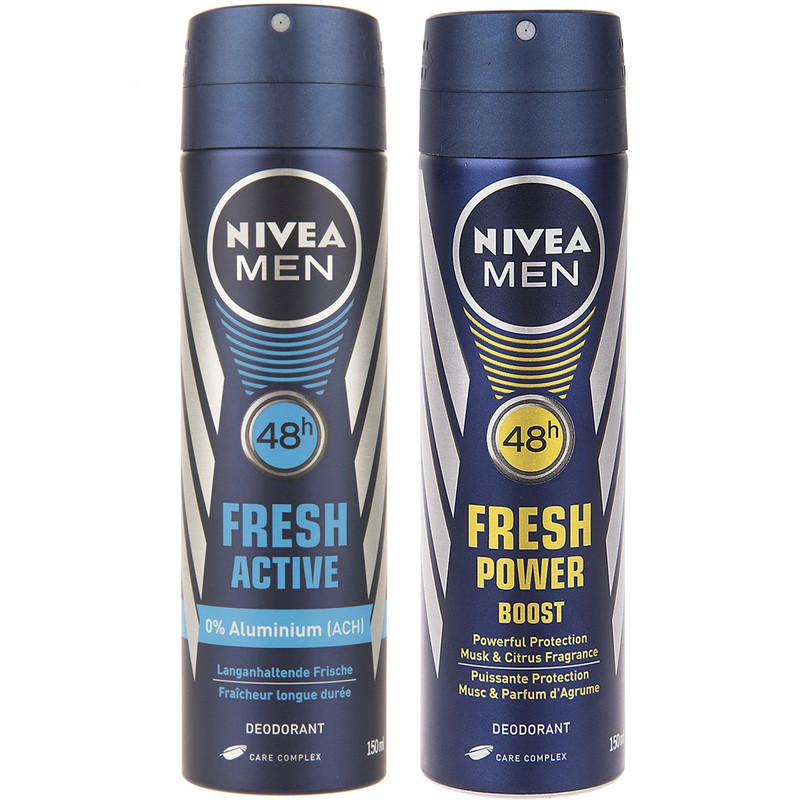 پک اسپری مردانه نیوآ مدل Fresh Power Boost و Fresh Active