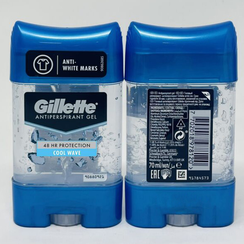 استیک ضد تعریق مردانه ژیلت مدل Cool Wave حجم 70 میلی لیتر