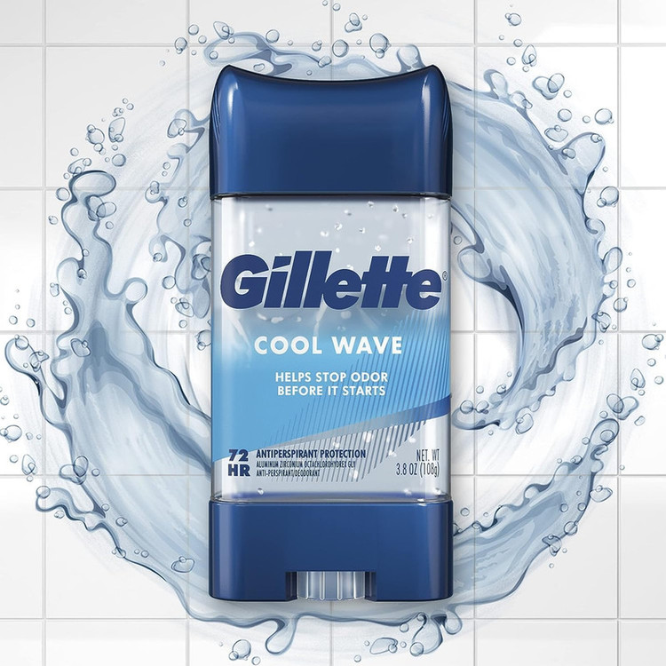 استیک ضد تعریق مردانه ژیلت مدل Cool Wave وزن 80 گرم