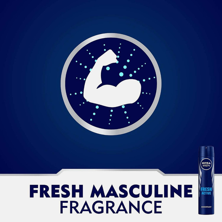 اسپری ضد تعریق مردانه نیوآ مدل FRESH ACTIVE حجم 200 میلی لیتر