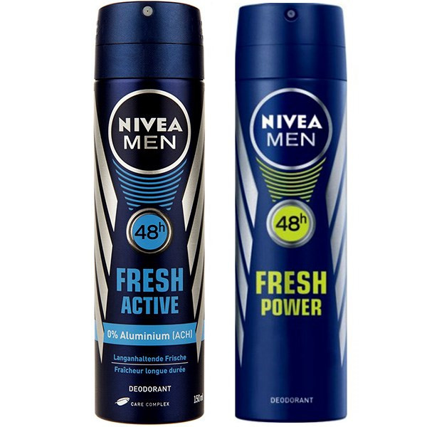 اسپری بدن مردانه نیوآ مدل Fresh Active Fresh Power حجم 150 میلی لیتر بسته 2 عددی