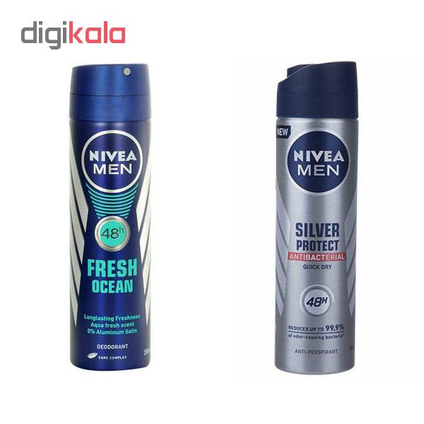 اسپری بدن مردانه نیوآ مدل fresh ocean & silver protect حجم 150 میلی لیتر