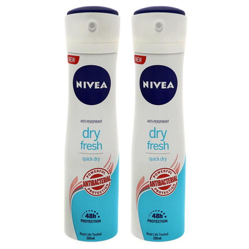 اسپری ضد تعریق زنانه نیوآ مدل Dry Fresh حجم 150 میلی لیتر مجموعه 2 عددی