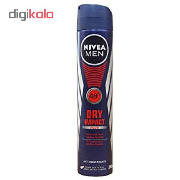 اسپری ضد تعریق مردانه نیوآ مدل Dry Impact Plus حجم 200 میلی لیتر