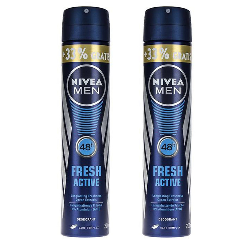اسپری ضد تعریق مردانه نیوآ مدل Fresh Active حجم 200 میلی لیتر مجموعه 2 عددی