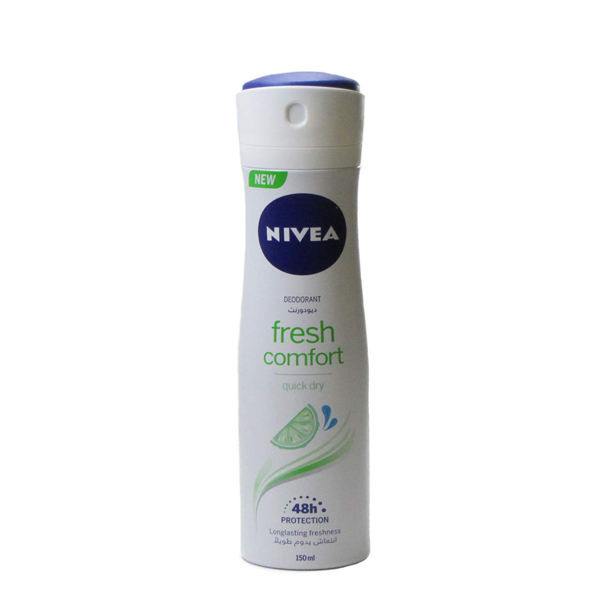 اسپری بدن زنانه نیوآ مدل fresh comfort حجم 150 میلی لیتر