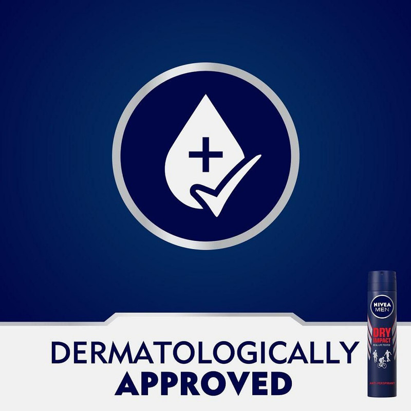 اسپری بدن مردانه نیوآ مدل DRY IMPACT حجم 200 میلی لیتر