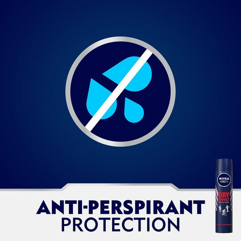 اسپری بدن مردانه نیوآ مدل DRY IMPACT حجم 200 میلی لیتر