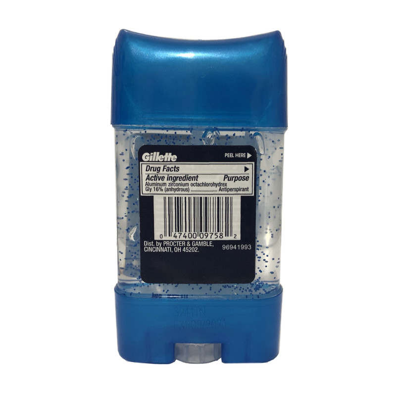 ژل شفاف ضد تعریق مردانه ژیلت مدل Cool Wave وزن 80 گرم