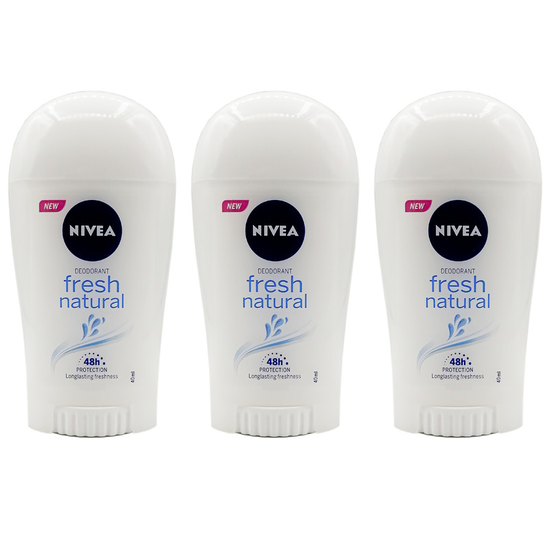 رول ضد تعریق زنانه نیوآ مدل Fresh Natural حجم 40 میلی لیتر مجموعه 3 عددی
