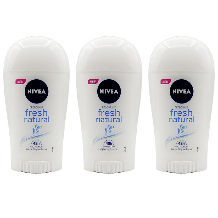 رول ضد تعریق زنانه نیوآ مدل Fresh Natural حجم 40 میلی لیتر مجموعه 3 عددی