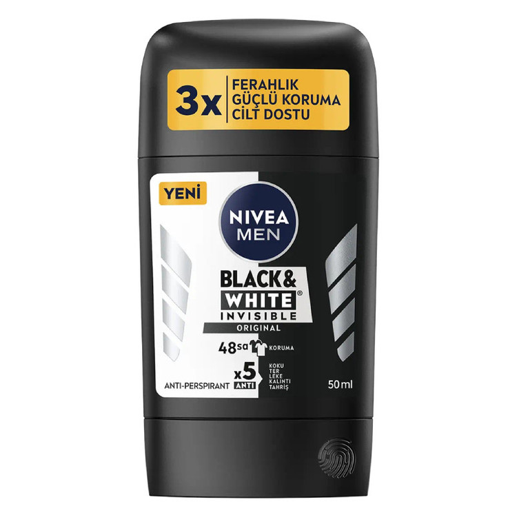 استیک ضد تعریق مردانه نیوآ مدل Black - White Invisible حجم 50 میلی لیتر