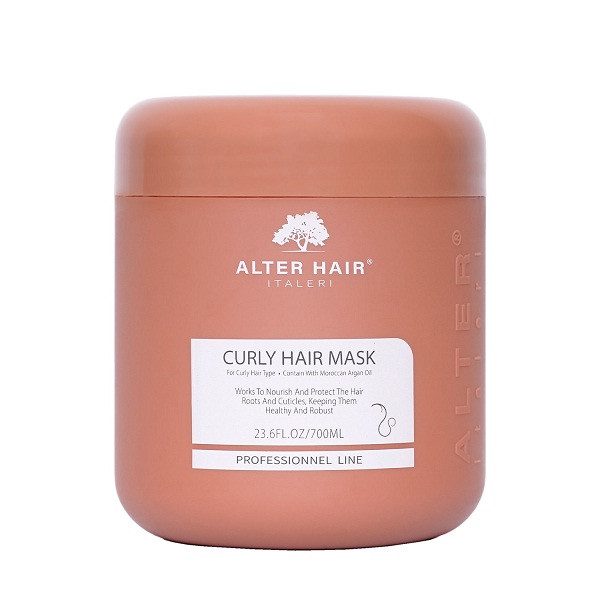 ماسک مو آلترهیر مدل CURLY مناسب برای موهای فر و مجعد حجم 700 میلی لیتر