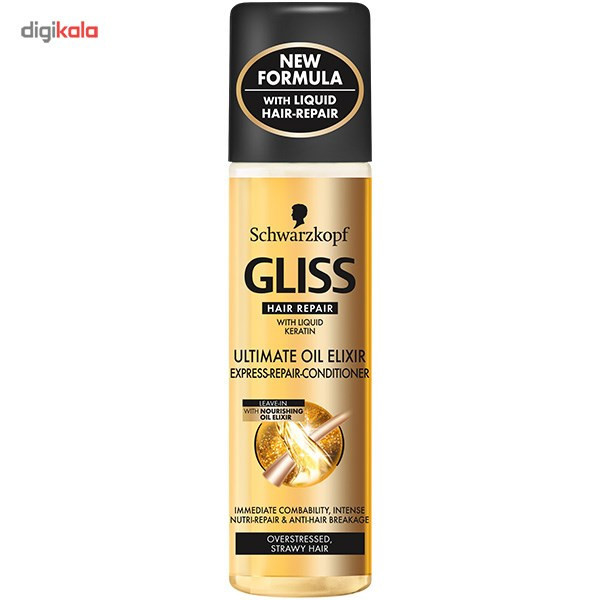 اسپری نرم کننده مو گلیس مدل Ultimate Oil Elixir حجم 250 میلی لیتر
