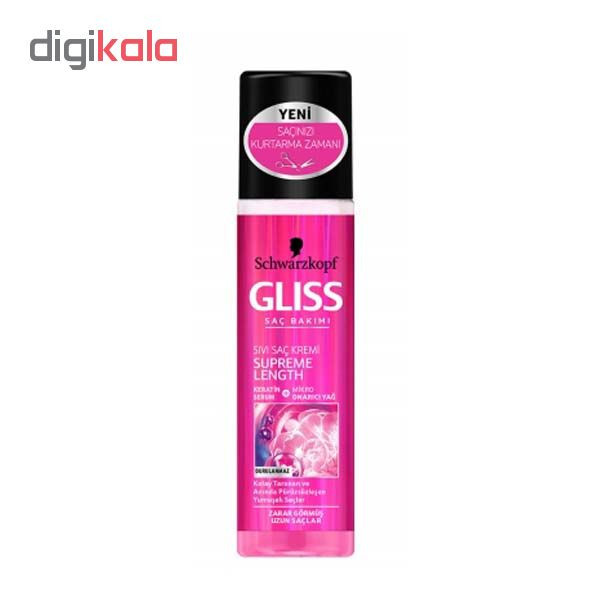 اسپری مو گلیس مدل supreme length حجم 200 میلی لیتر