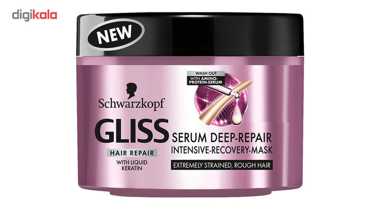 ماسک احیا کننده مو گلیس مدل Deep Repair حجم 200 میلی لیتر