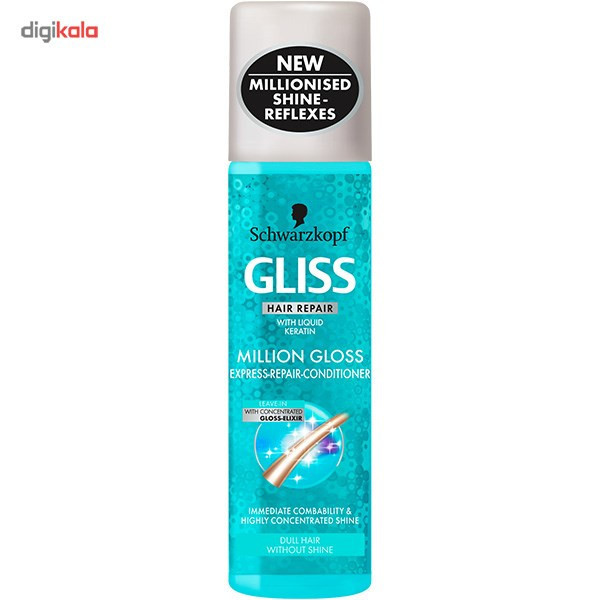 اسپری نرم کننده مو گلیس مدل Million Gloss حجم 200 میلی لیتر