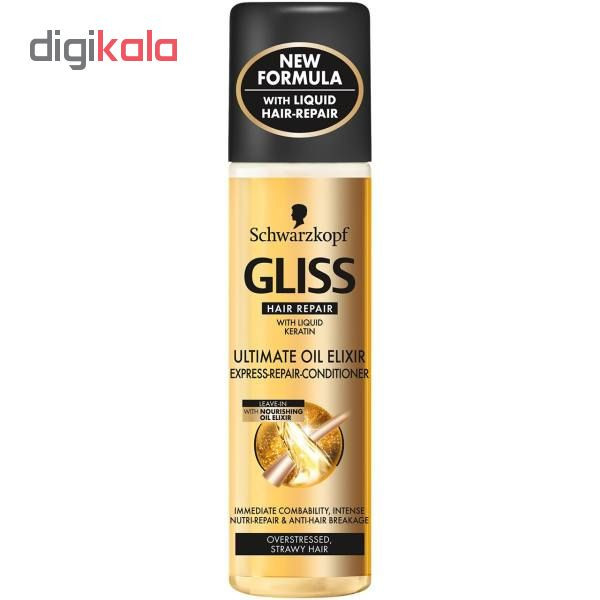 اسپری مو گلیس مدل Ultimate Oil Elixir حجم 200 میلی لیتر