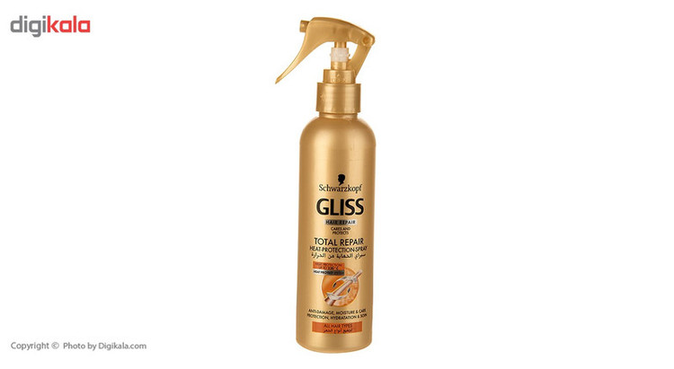 اسپری مو گلیس سری Total Repair مدل Heat Protection حجم 200 میلی لیتر