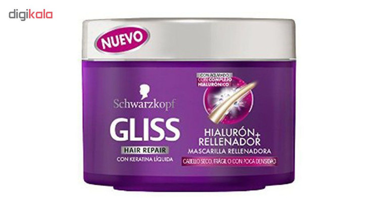 ماسک مو گلیس مدل Hyaluron Hairfiller حجم 200 میلی لیتر