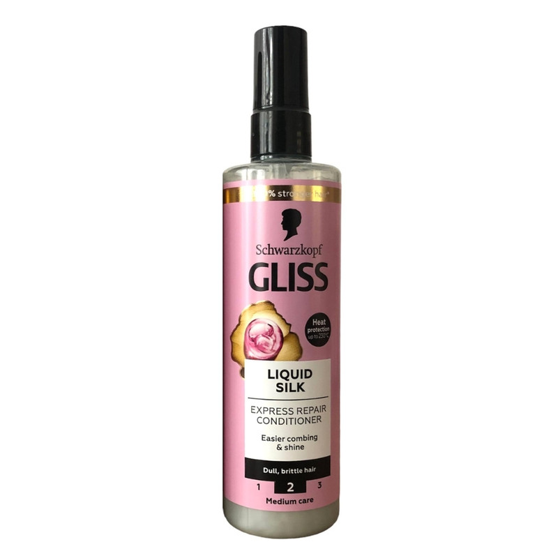 اسپری مو گلیس مدل silk حجم 250 میلی لیتر