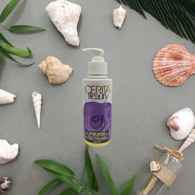 ماسک مو سریتا مدل wheat germ حجم 150 میلی لیتر به همراه سرم مو مدل argan حجم 230 میلی لیتر