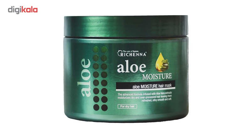 ماسک مو آب رسان ریچنا مدل Aloe Moisture حجم 500 میلی لیتر