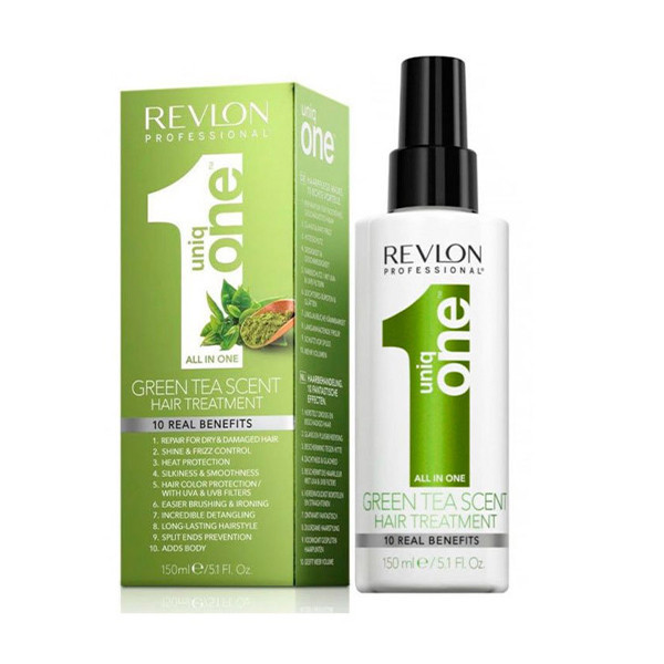 اسپری مو رولون مدل UNIQ ONE Green Tea حجم 150 میلی لیتر