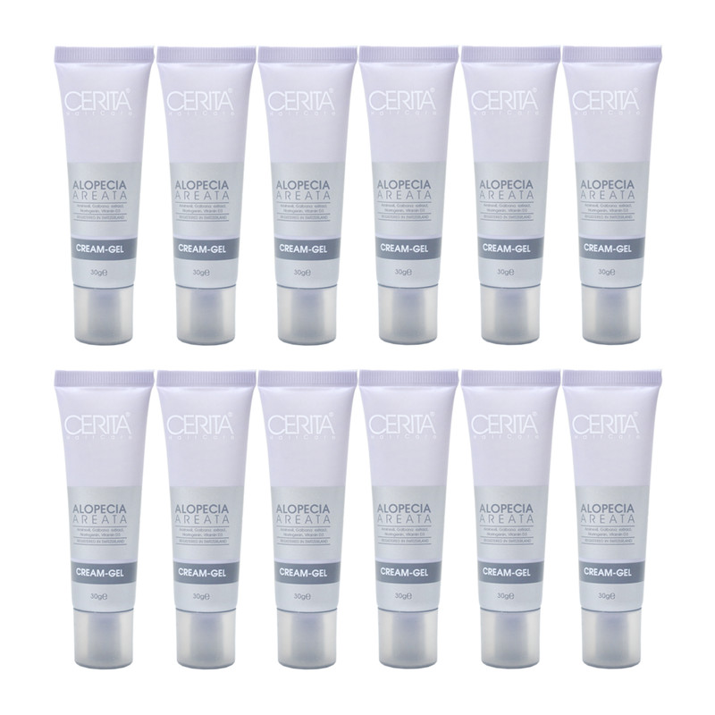 ژل ضد ریزش مو سریتا مدل Alopeca Areata وزن 30 گرم مجموعه 12 عددی