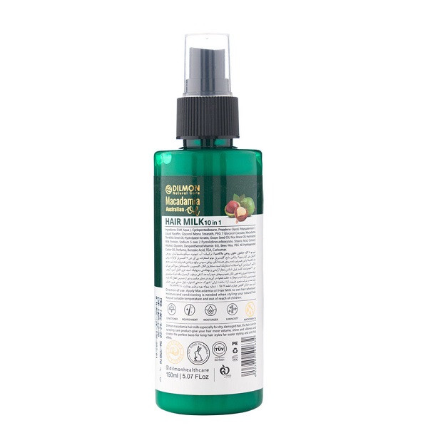 شیر مو دیلمون مدل Macadamia Hair Milk 10 In 1 حجم 150 میلی لیتر