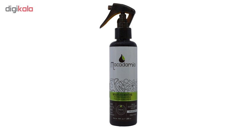 اسپری مو ماکادامیا مدل WEIGHTLESS MOISTURE حجم 200 میلی لیتر