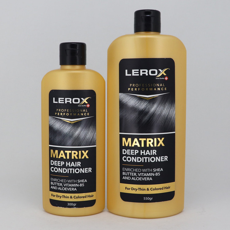 نرم کننده مو لروکس مدل Matrix حجم 550 میلی لیتر به همراه نرم کننده مو لروکس مدل Matrix حجم 300 میلی لیتر