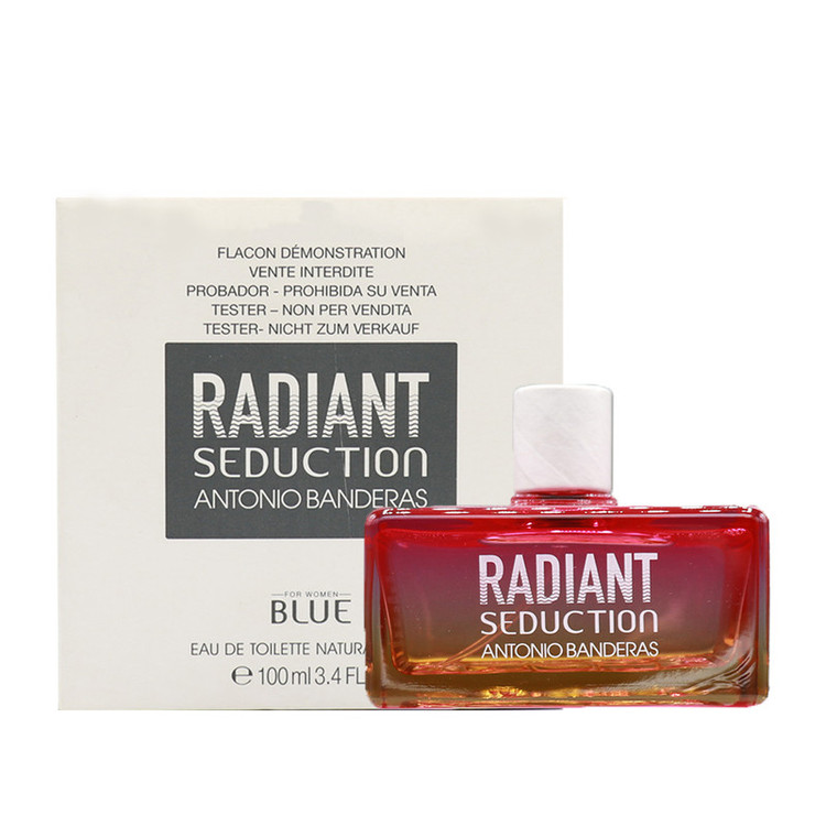 تستر ادوتویلت زنانه آنتونیو باندراس مدل RADIANT SEDUCTION BLUE با رایحه گرم حجم 100 میلیلیتر