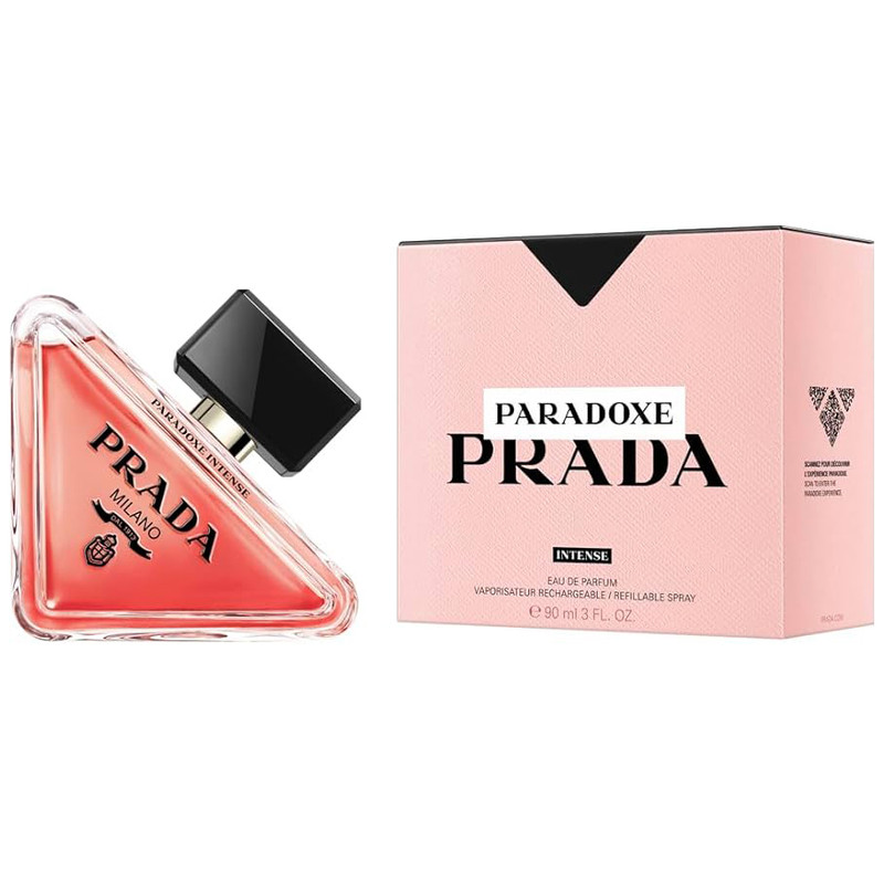 ادوپرفیوم زنانه پرادا مدل Paradoxe Intense با رایحه گرم حجم 90 میلیلیتر