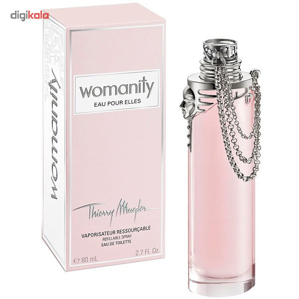 ادو تویلت زنانه تیری ماگلر مدل Womanity Eau pour Elles حجم 80 میلی لیتر