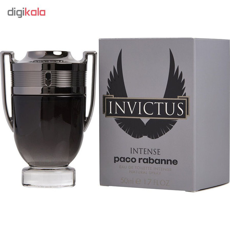 ادو تویلت مردانه پاکو رابان مدل Invictus Intense حجم 50 میلی لیتر