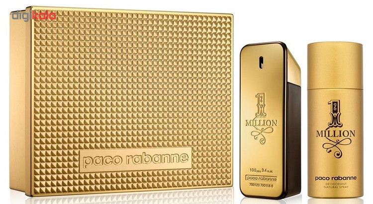 ست ادو تویلت مردانه پاکو رابان مدل 1 Million حجم 100 میلی لیتر