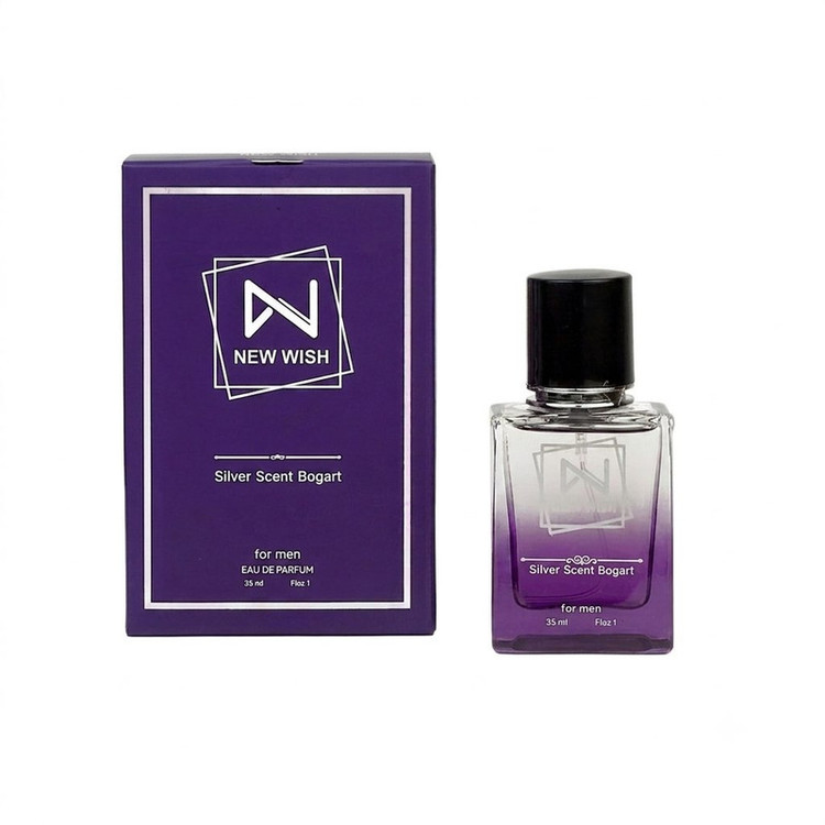 ادکلن مردانه نیوویش مدل Silver Scent Bogart با رایحه خنک چوبی حجم 35 میلیلیتر