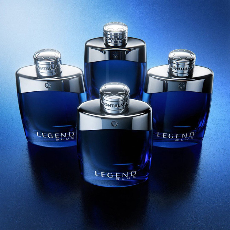 ادو پرفیوم مردانه مونت بلنک مدل Legend Blue با رایحه خنک حجم 100 میلی لیتر