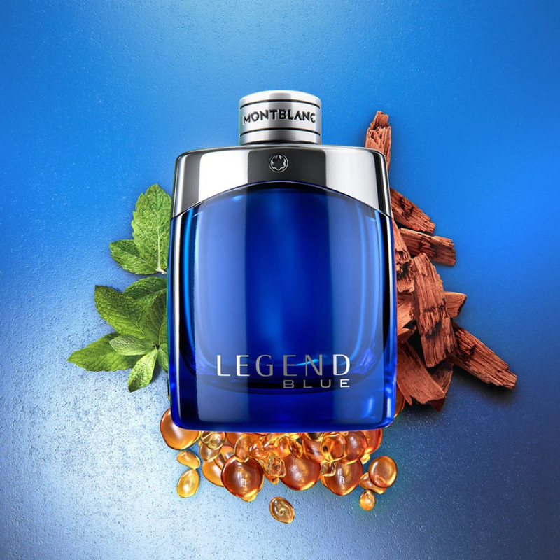 ادو پرفیوم مردانه مونت بلنک مدل Legend Blue با رایحه خنک حجم 100 میلی لیتر