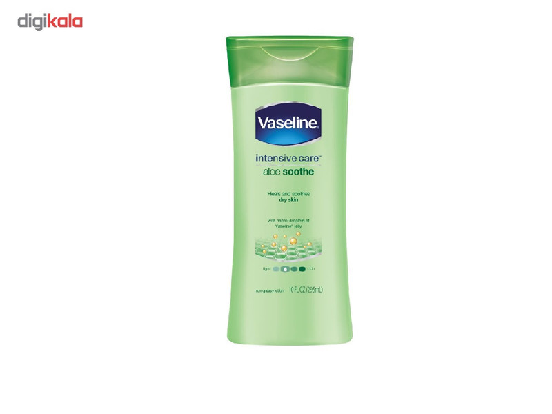 لوسیون بدن وازلین مدل Aloe Soothe حجم 400 میلی لیتر