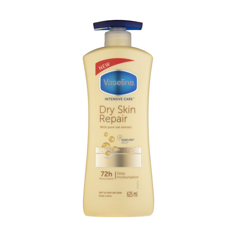 لوسیون بدن وازلین مدل Dry Skin Repair حجم 625 میلی لیتر